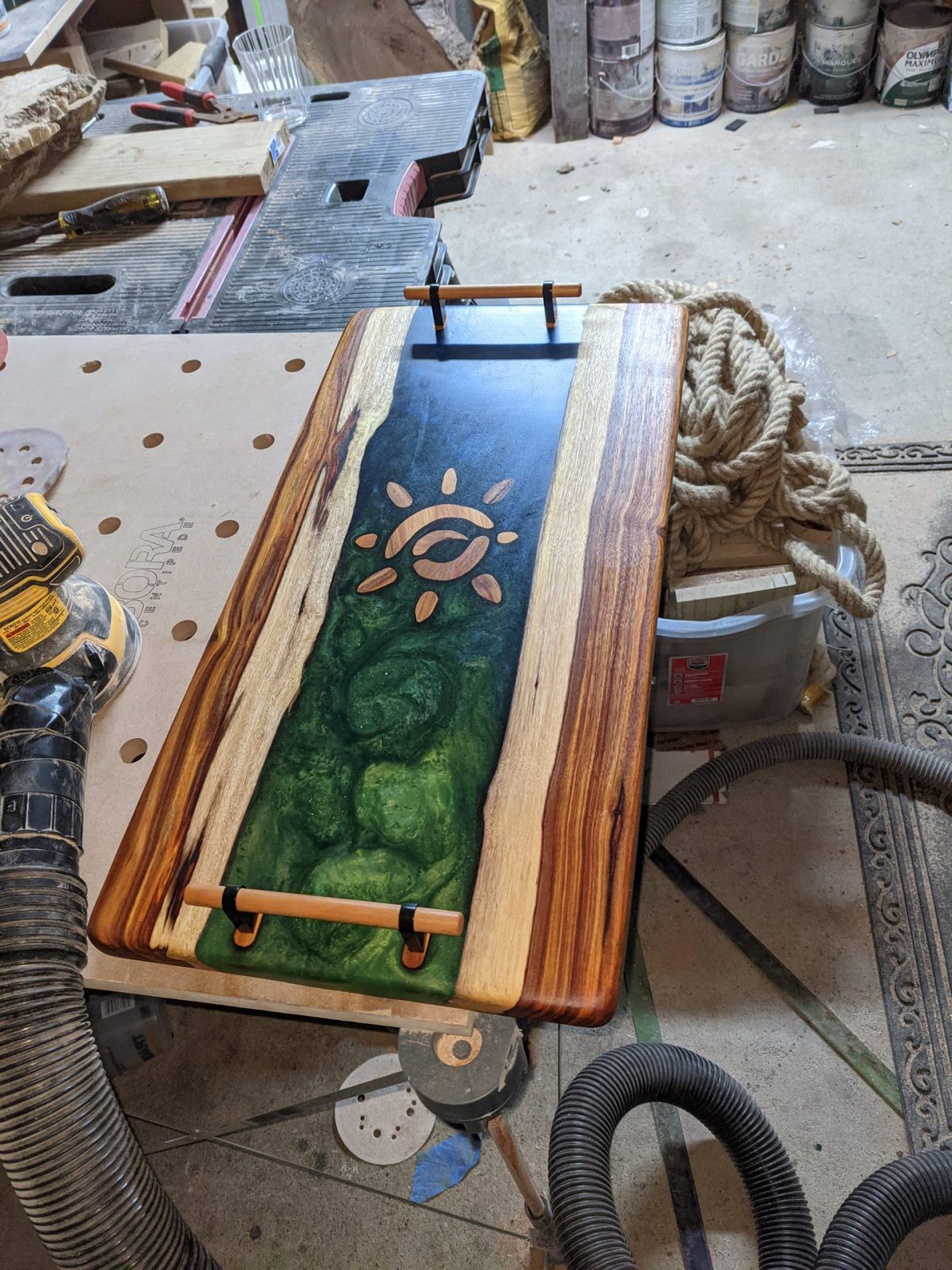 Design your own: Epoxy & Wood Party Serving Tray (12" x 24") - Image 3